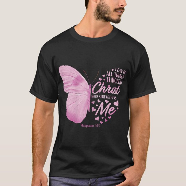 T-shirt Philippians 413 Christian Bible Verse Gifts Women  (Devant)
