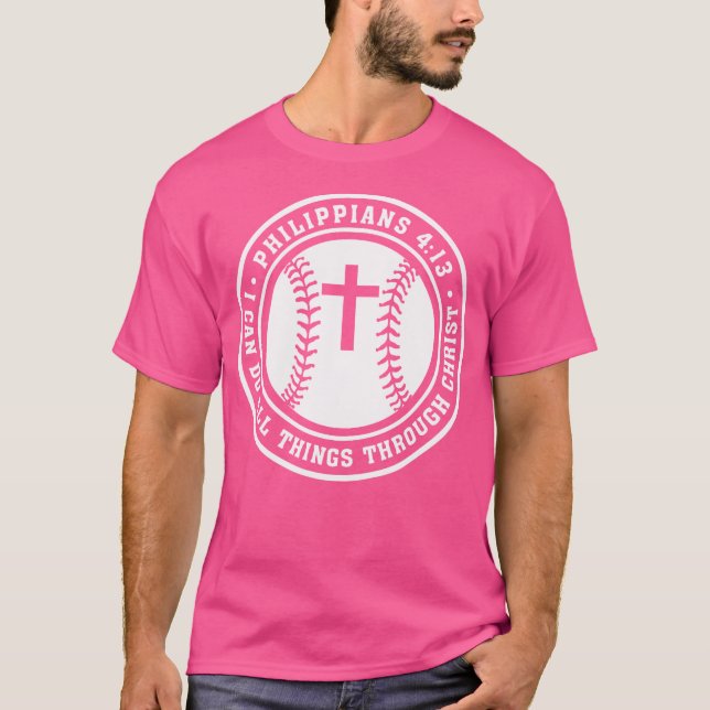 T-shirt Philippiens 413 Christian Baseball Cross Jesus Sav (Devant)