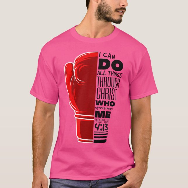 T-shirt Philippiens 413 Religious Boxing Funny Christian B (Devant)