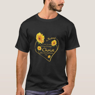 T-shirt Philippiens 4 13 Cadeaux de tournesol Religion chr