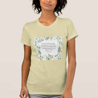 T-shirt Philippiens 4:6, Verse biblique,