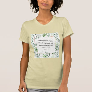 T-shirt Philippiens 4:6, Verse biblique,
