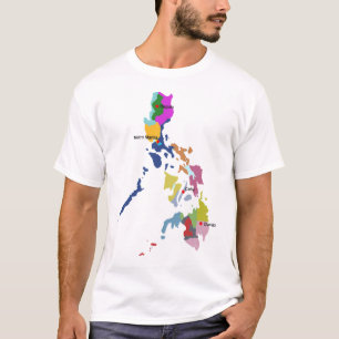 T-shirt philippin de carte
