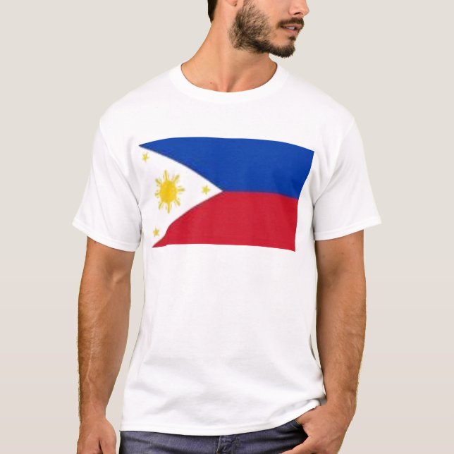 T-shirt philippin de drapeau (Devant)
