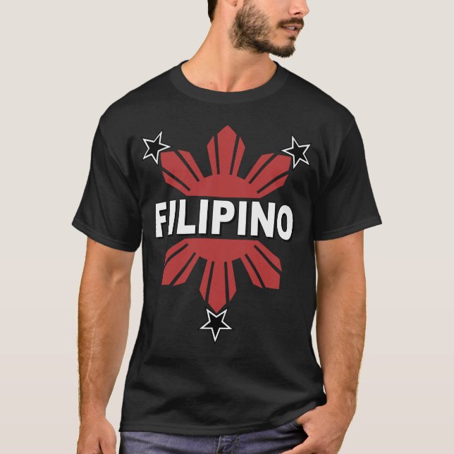 T-shirt Philippin Sun et étoile (Devant)