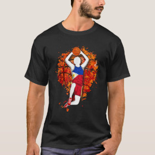 T-shirt Philippine Basketball drapeau national Sl