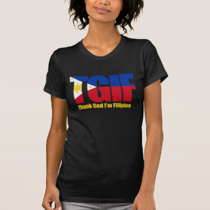 T-shirt Philippine de TGIF avec le drapeau philippin