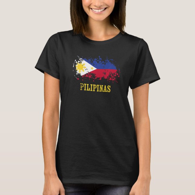 T-shirt Philippine enthusiasts for Pilipinas and Philippin (Devant)