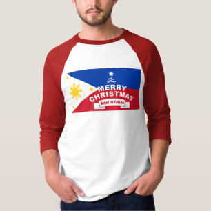 T-shirt Philippine Flag Christmas : Joyeux Noël & Meilleur