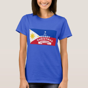 T-shirt Philippine Flag Christmas : Joyeux Noël & Meilleur