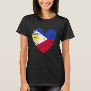 T-shirt Philippine Heart Philippine Flag Pride