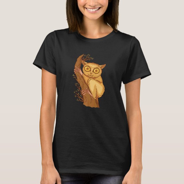 T-shirt Philippine Tarsier Bohol Tarsier Singe Visage Tars (Devant)