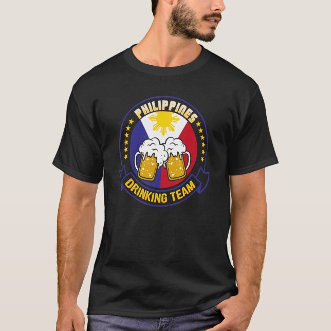 T-shirt Philippines Boisson Équipe de Bière (Devant)