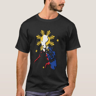 T-shirt Philippines Carte Drapeau Philippines Fierté phili