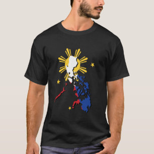 T-shirt Philippines Carte Drapeau Philippines Fierté phili