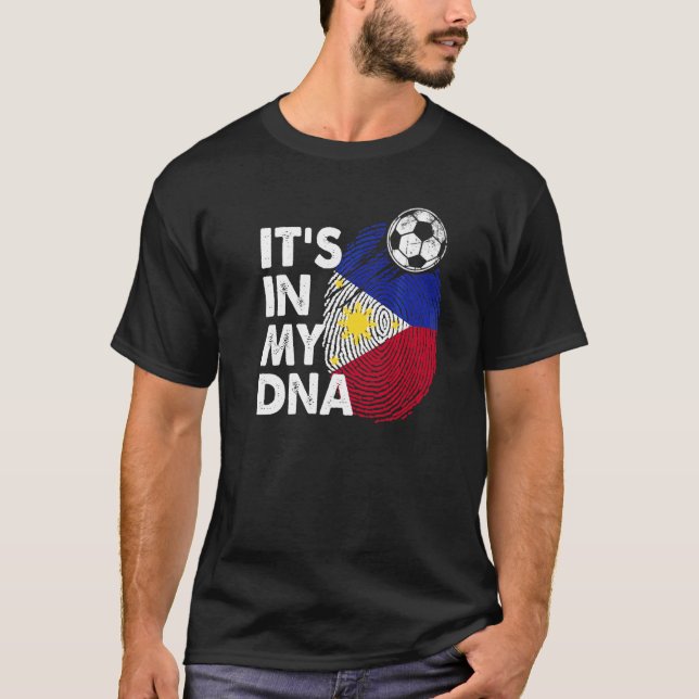 T-shirt Philippines Dans Mon Dna Philippine Flag Team Phil (Devant)
