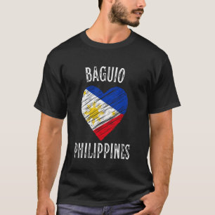 T-shirt Philippines Drapeau Coeur Baguio Ville