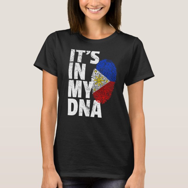 T-shirt Philippines Drapeau dans mon pays de Noël (Devant)