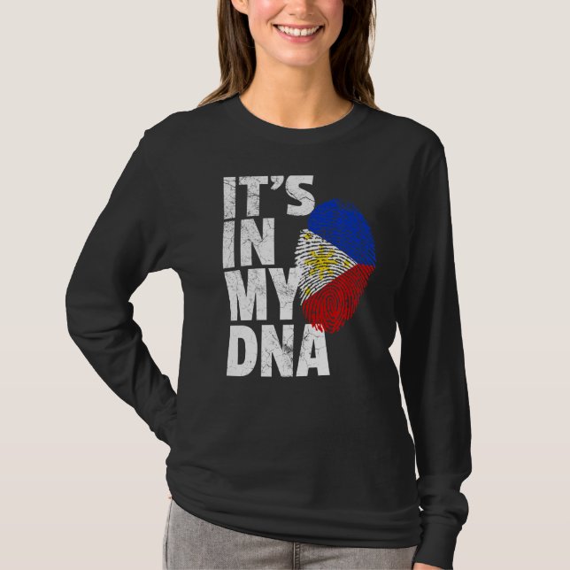 T-shirt Philippines Drapeau dans mon pays de Noël (Devant)