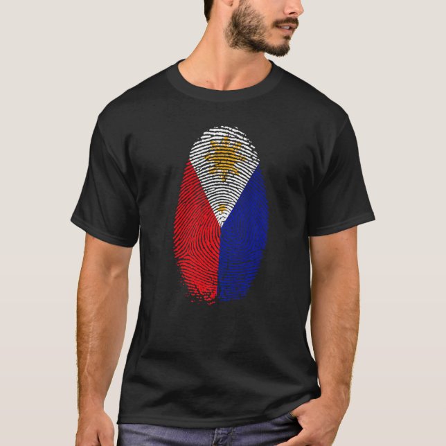 T-shirt Philippines Drapeau Empreinte C'est dans mon don A (Devant)