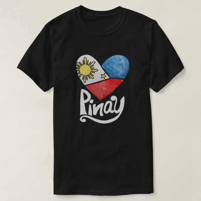 T-shirt Philippines Drapeau philippin Pinay (Design devant)