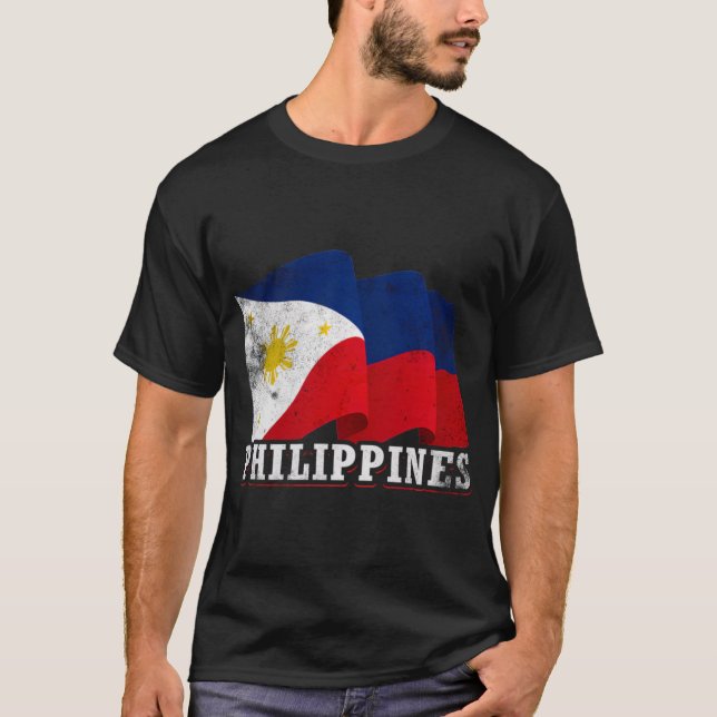 T-shirt Philippines Drapeau Philippines (Devant)