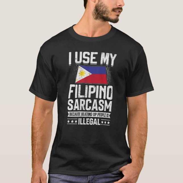 T-shirt Philippines Drapeau Souvenirs Pour Philippins Homm (Devant)