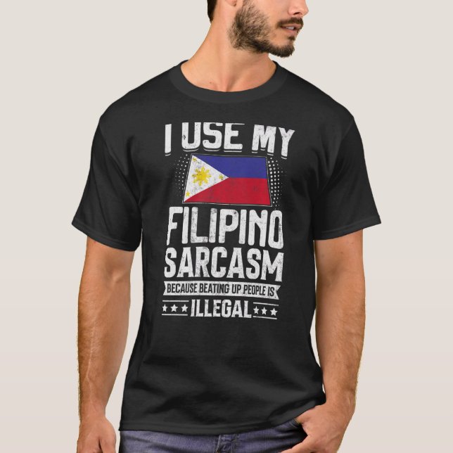 T-shirt Philippines Drapeau Souvenirs Pour Philippins Homm (Devant)
