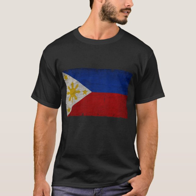 T-SHIRT PHILIPPINES DRAPEAU VINTAGE SOUVENIR CADEAU (Devant)