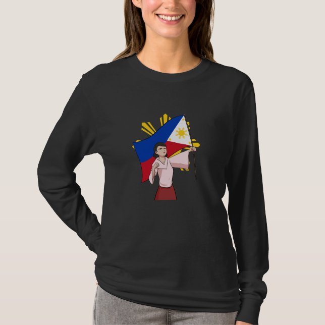 T-shirt Philippines Fier drapeau philippin des Philippines (Devant)