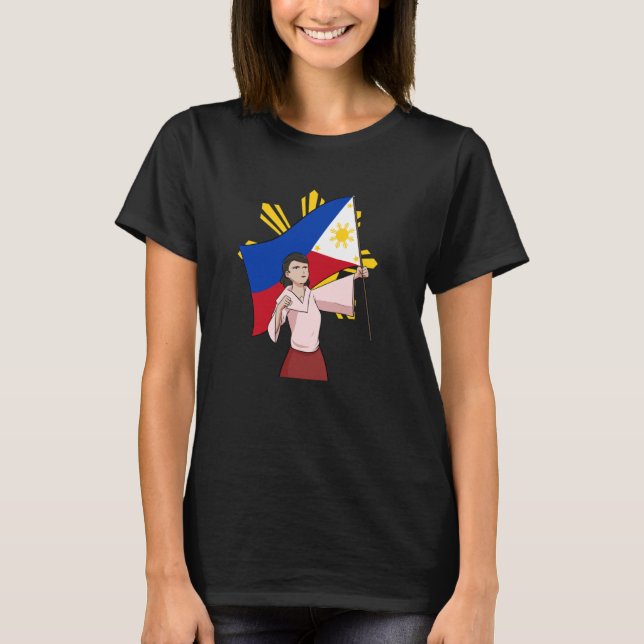 T-shirt Philippines Fier drapeau philippin des Philippines (Devant)