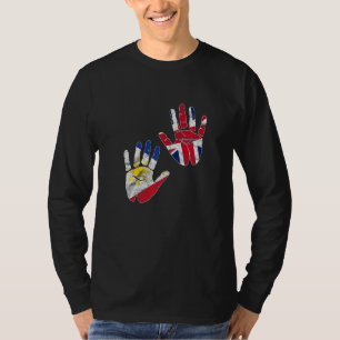 T-shirt Philippines Fier drapeau philippin Uk Englan