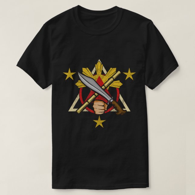 T-shirt Philippines Fiers Arts Martiaux Kali Eskrima Arnis (Design devant)