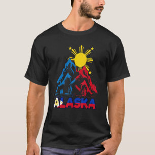 T-shirt Philippines Filipino Alaska Ice Flag Mountain Alas