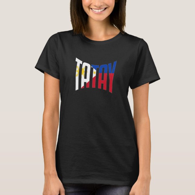 T-shirt Philippines Filipino Lolo Père Drapeau Papa meille (Devant)