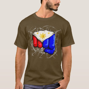 T-shirt Philippines Flag Fist Laban Lang Pinoy De