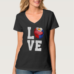 T-shirt Philippines Flag Football Fan Love Filipino