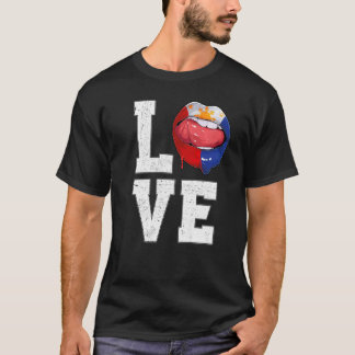 T-shirt Philippines Flag Football Fan Love Filipino