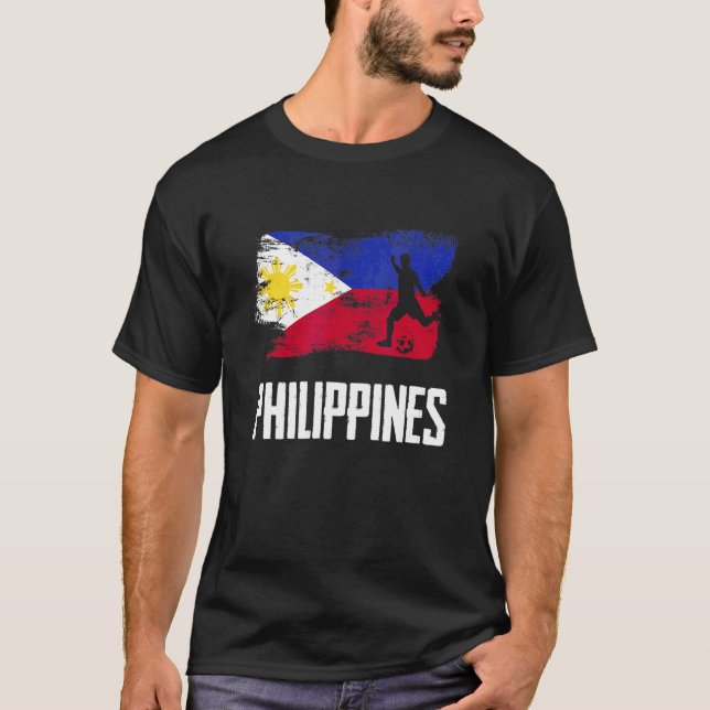 T-shirt Philippines Flag Jersey Philippine Soccer Team Phi (Devant)
