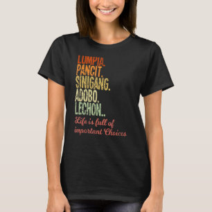 T-shirt Philippines Lumpia Pancit Sinigang Adobo