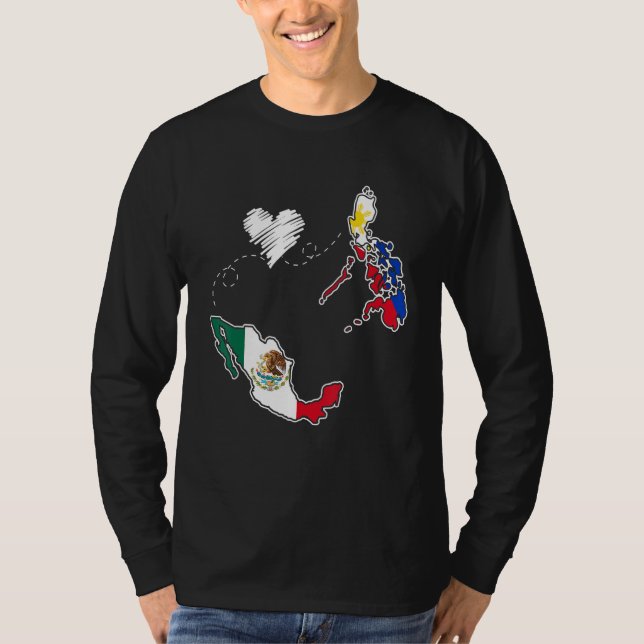 T-shirt Philippines Mexico Filipino Proud Mexipino Mexican (Devant)
