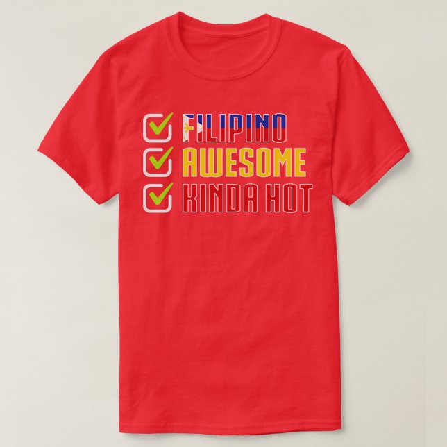 T-shirt Philippines Philippin Incroyable Plutôt Chaud (Design devant)