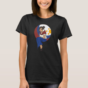 T-shirt Philippines Pinay Filipina Fierté Drapeau Beauti