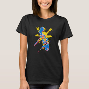 T-shirt Philippines Pinay Filipino Pride Pays Drapeau Isla