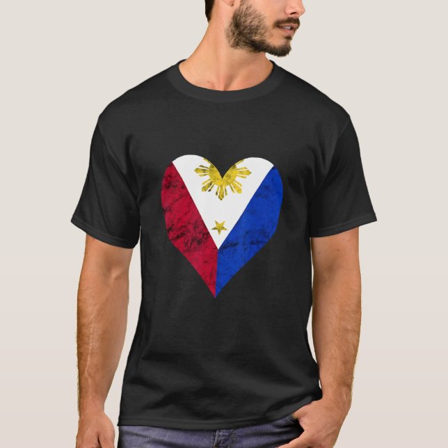 T-shirt Philippines Pinoy Love Pride Philippine F (Devant)
