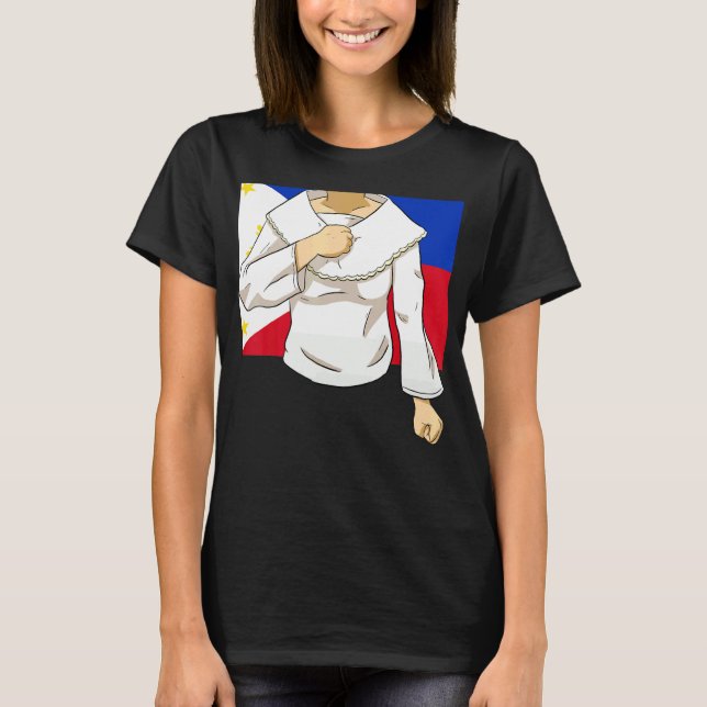 T-shirt Philippines Pinoy Pinay Fierté Philippine Pr (Devant)
