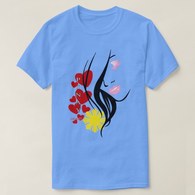 T-shirt PHILIPPINES quotPINAY LOVEquot 1 (Design devant)
