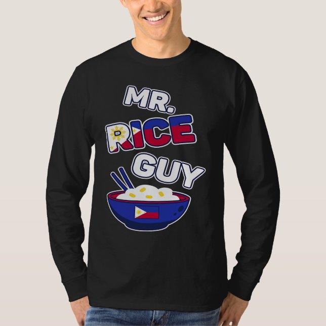 T-shirt Philippines Rice Guy  Pinay and Pinoy Filipino Ric (Devant)