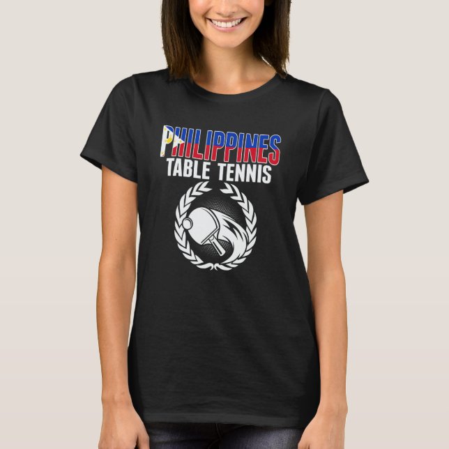 T-shirt Philippines Table Tennis Fans Philippine Ping Pong (Devant)