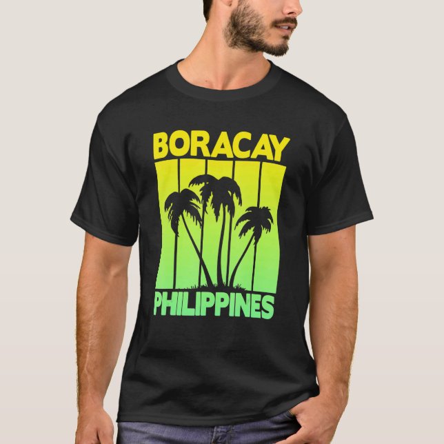 T-shirt Philippines vintages Boracay 1 (Devant)
